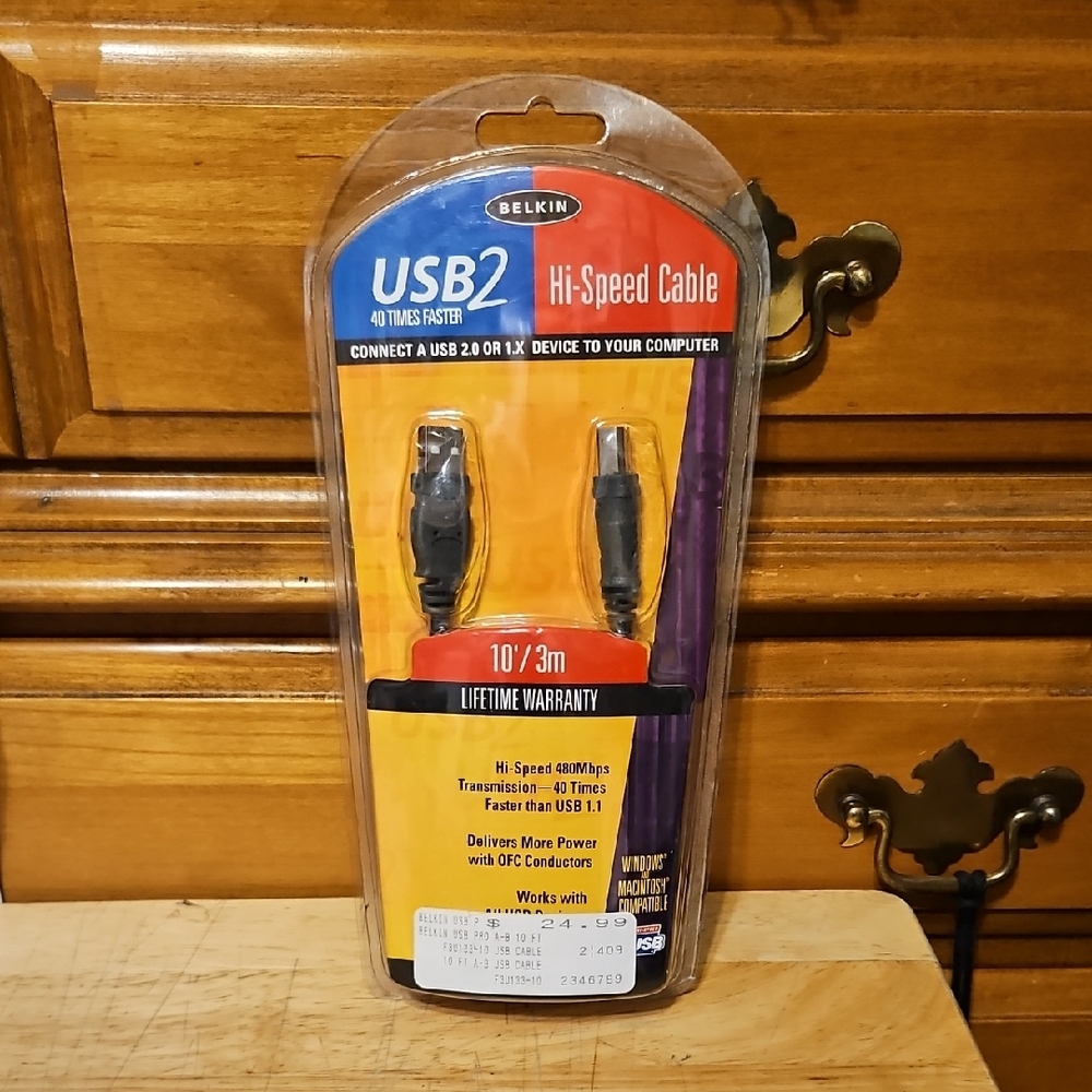 Belkin Hi-Speed USB 2.0 Cable - 10'/3m
